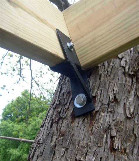 treehouse metal brackets|tree house anchors and brackets.